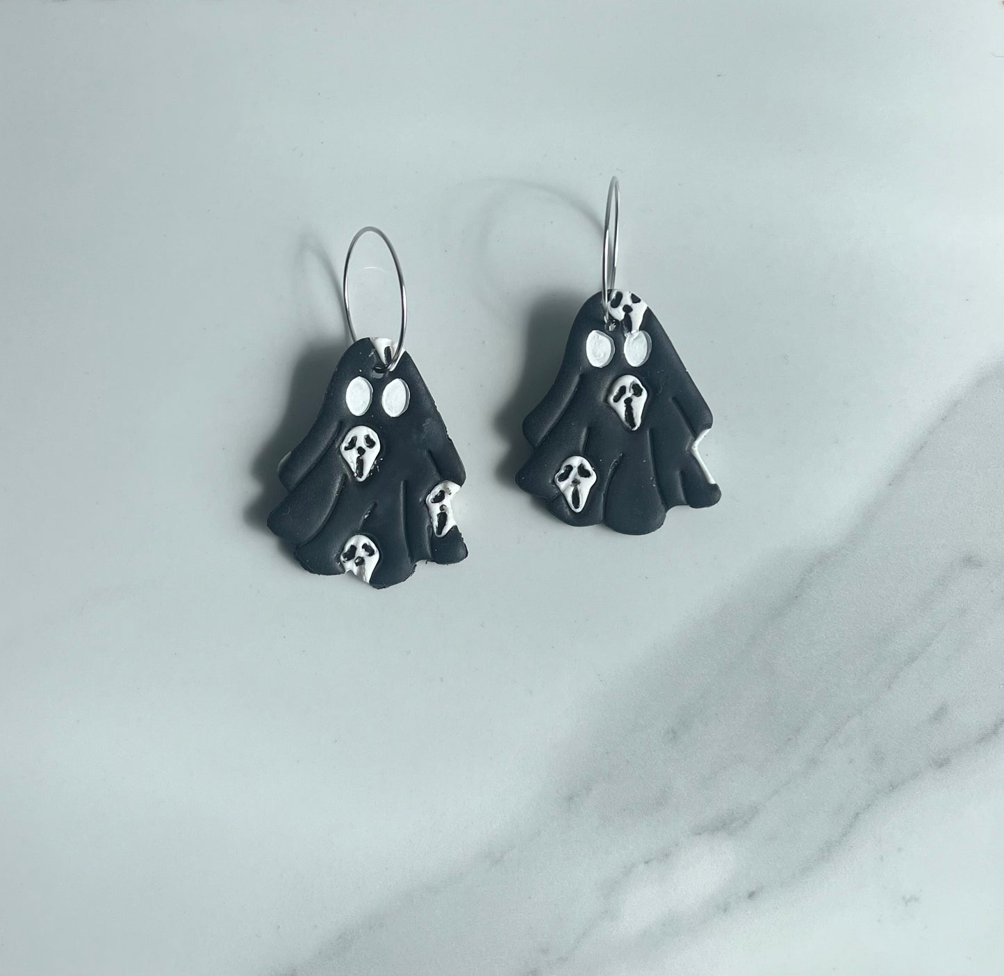 Scream Ghost Polymerclay Earrings