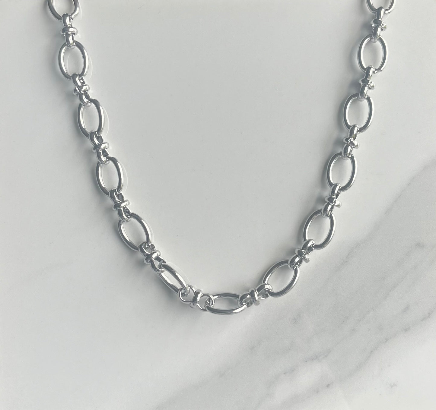 Dusk Stainless Steel Necklace - Silver