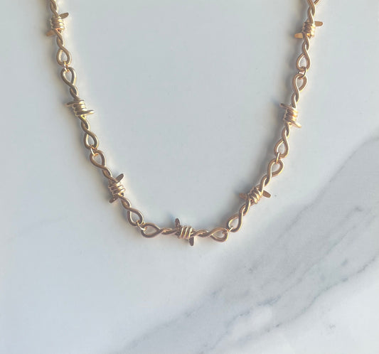 Barb Necklace - Gold